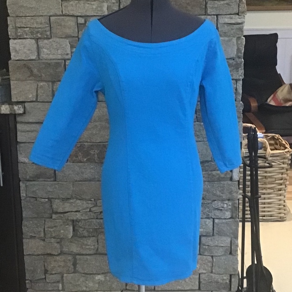 Denim mini dress